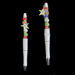 OES Pen - Star Vibrant 5-Point Star Color With Rhinestones - Bricks Masons
