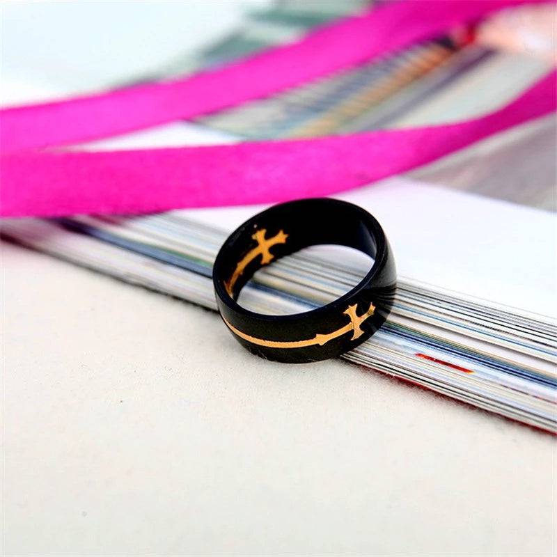 Knights Templar Ring - Cross Gold & Silver - Bricks Masons