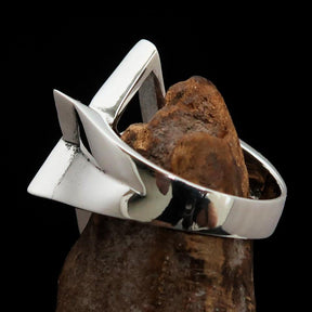 Ancient Israel Ring - Sterling Silver Star of David - Bricks Masons