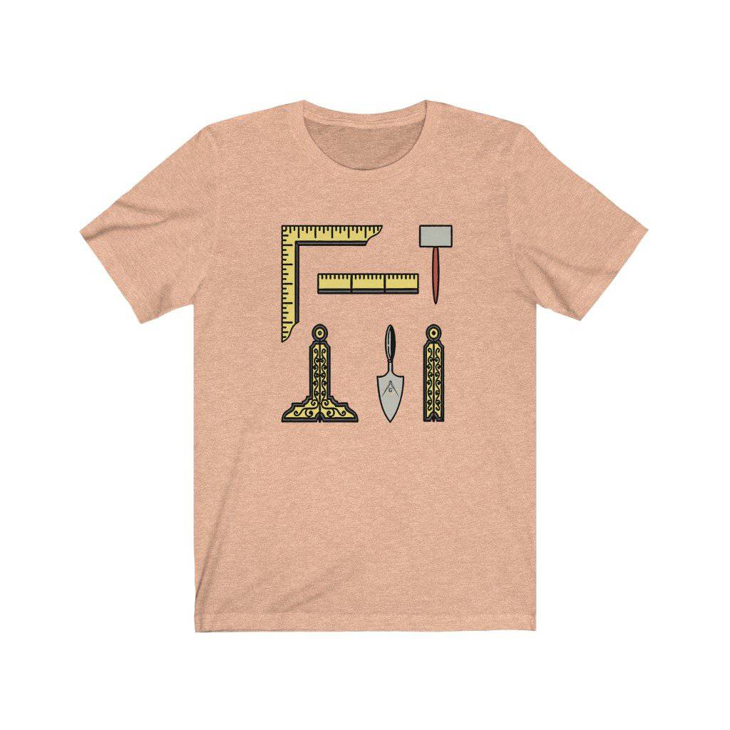 Masonic T-Shirt - Masonic Tools - Bricks Masons