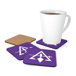 Council Coaster - 4 Pieces Purple Set