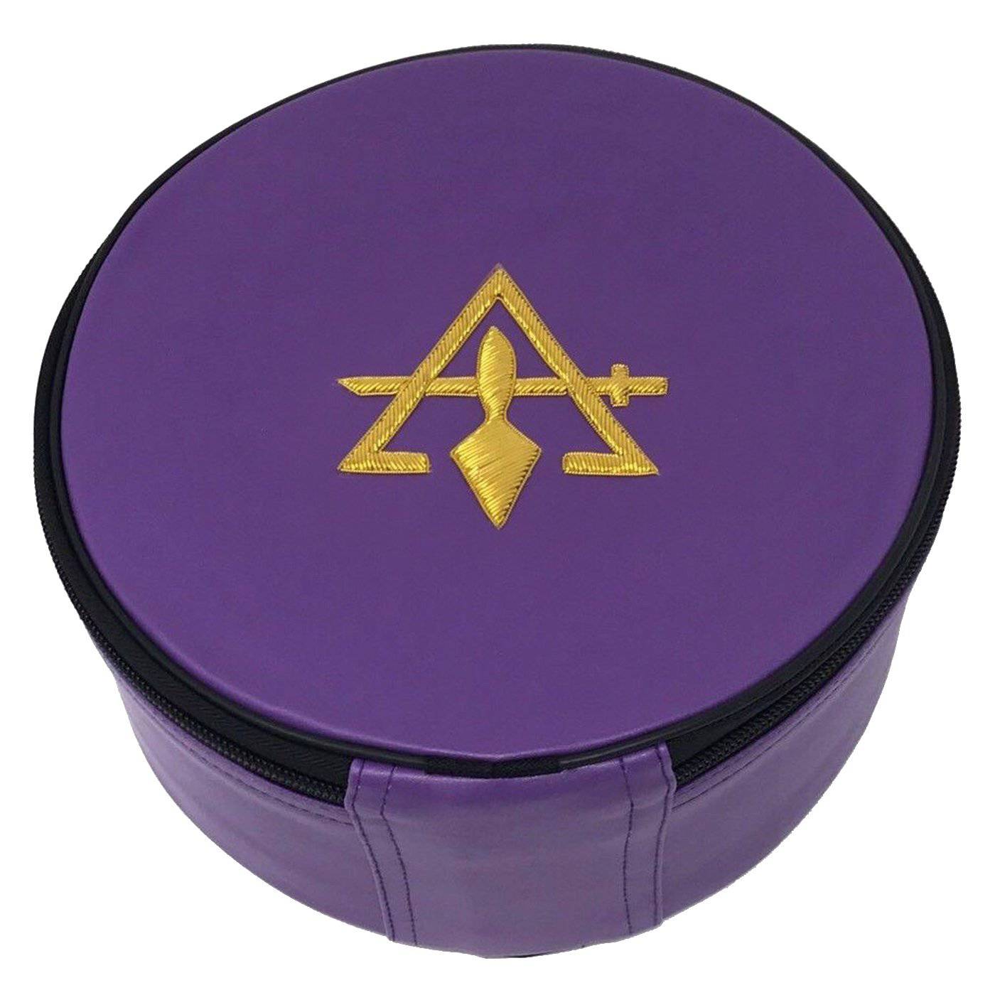 Council Crown Cap Case - Purple Sword & Trowel - Bricks Masons