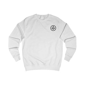 Master Mason Blue Lodge Sweatshirt - Square & Compass G Black, White, Grey