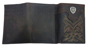 Widows Sons Wallet - Brown Premium Shield Tri-fold Leather