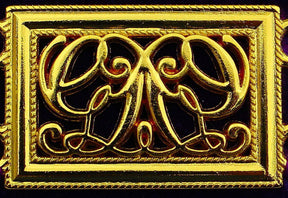 Grand Officers Blue Lodge Chain Collar - Gold Plated with Rhinestones - Bricks Masons