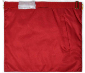 Master Mason Craft Scottish Regulation Apron - Red Moire