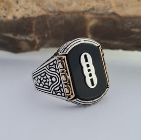 Independent Order of Odd Fellows Sterling Silver Ring - Handcrafted 925 Silver - Bricks Masons