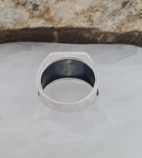Master Mason Blue Lodge Ring - Handcrafted Sterling Silver - Bricks Masons