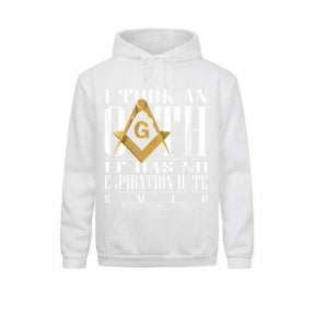 Master Mason Blue Lodge Hoodie - "I Took An Oath" Square and Compass G