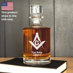 Master Mason Blue Lodge Decanter - 30 oz.