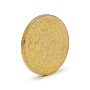 Knights Templar Coin - Gold & Purple - Bricks Masons