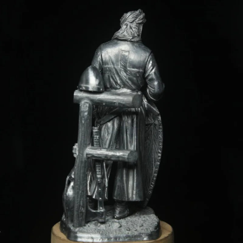 Knights Templar Figurine - Metal Silver Color - Bricks Masons