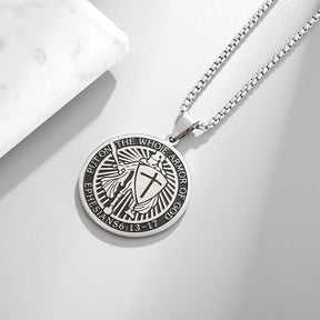 Knights Templar Commandery Pendant - Silver Stainless Steel - Bricks Masons