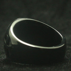 Knights Templar Ring - Black Cross - Bricks Masons