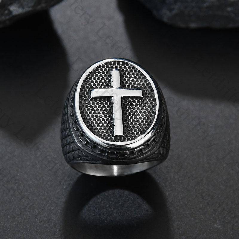 Knights Templar Ring - Cross - Bricks Masons