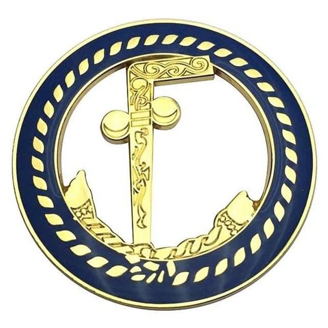 Masonic Car Emblem - 3" Masonic Gold Mason Cane - Bricks Masons