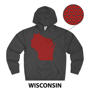 Masonic Hoodie - WISCONSIN State - Bricks Masons
