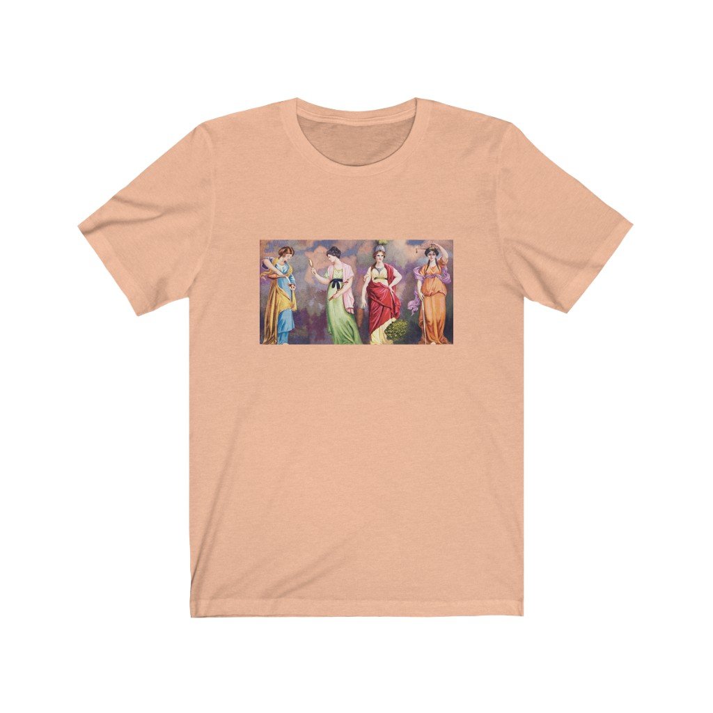 Masonic T-Shirt - Four Cardinal Virtues - Bricks Masons