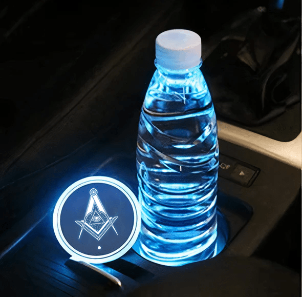 Master Mason Blue Lodge Cup Holder - Various LED Colors - Bricks Masons