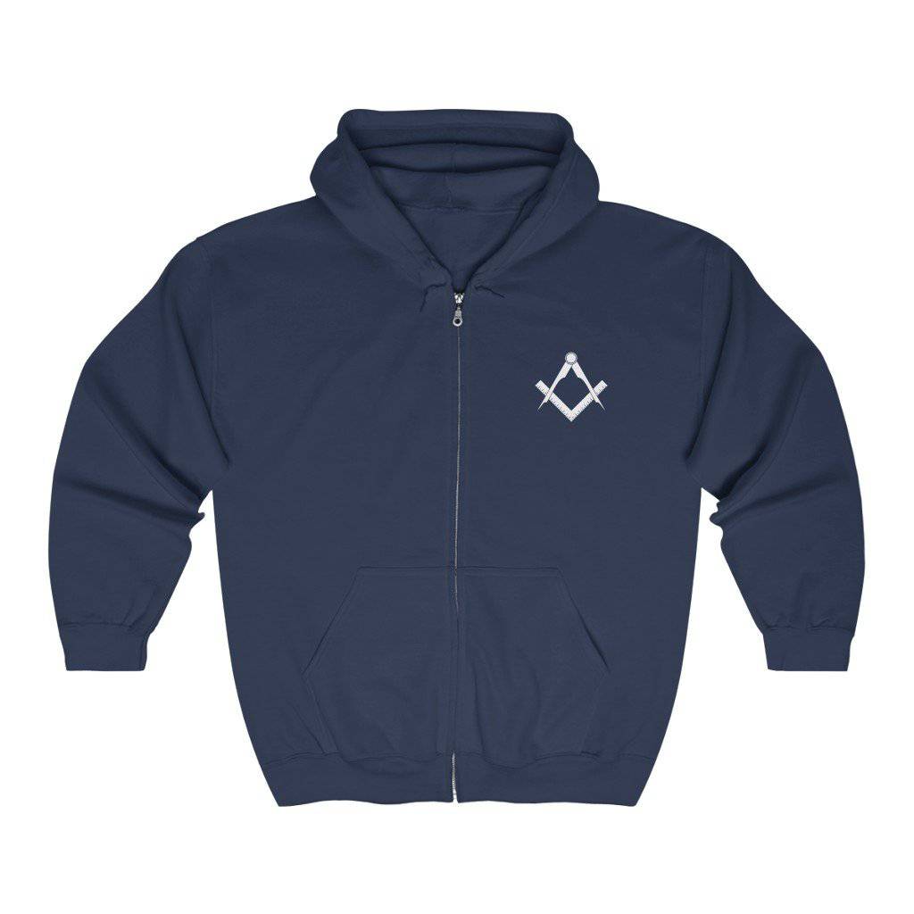 Master Mason Blue Lodge Hoodie - Square & Compass 4 Colors - Bricks Masons