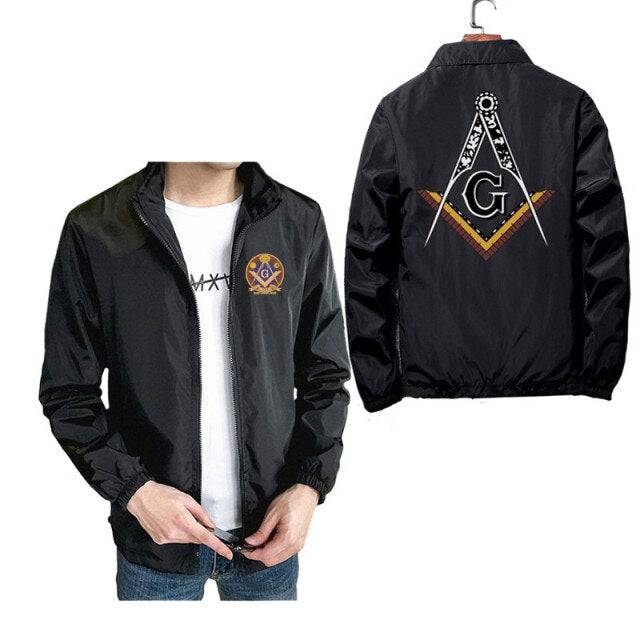 Master Mason Blue Lodge Jacket - Square & Compass G (Various Colors) - Bricks Masons