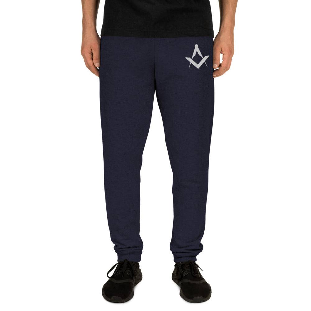 Master Mason Blue Lodge Jogger - Square and Compass Embroidery - Bricks Masons