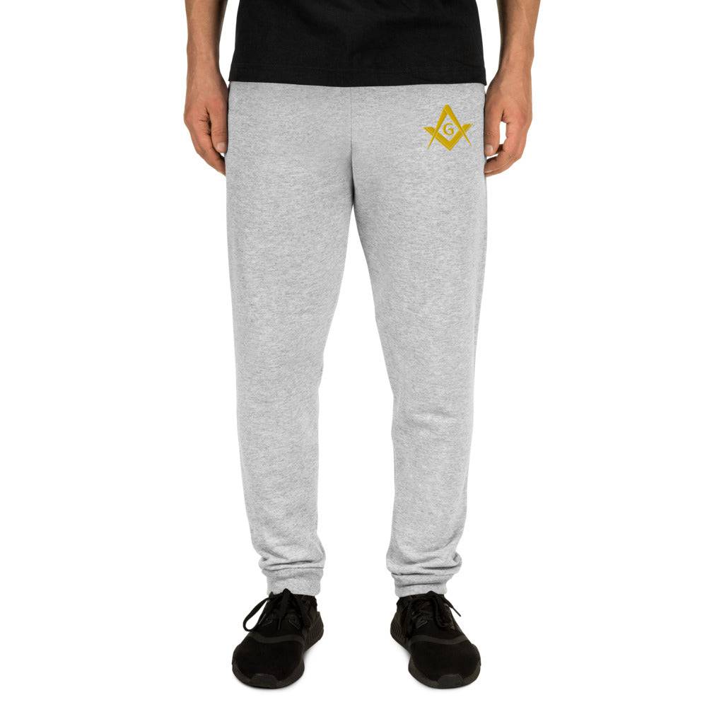 Master Mason Blue Lodge Jogger - Square and Compass G Embroidery - Bricks Masons