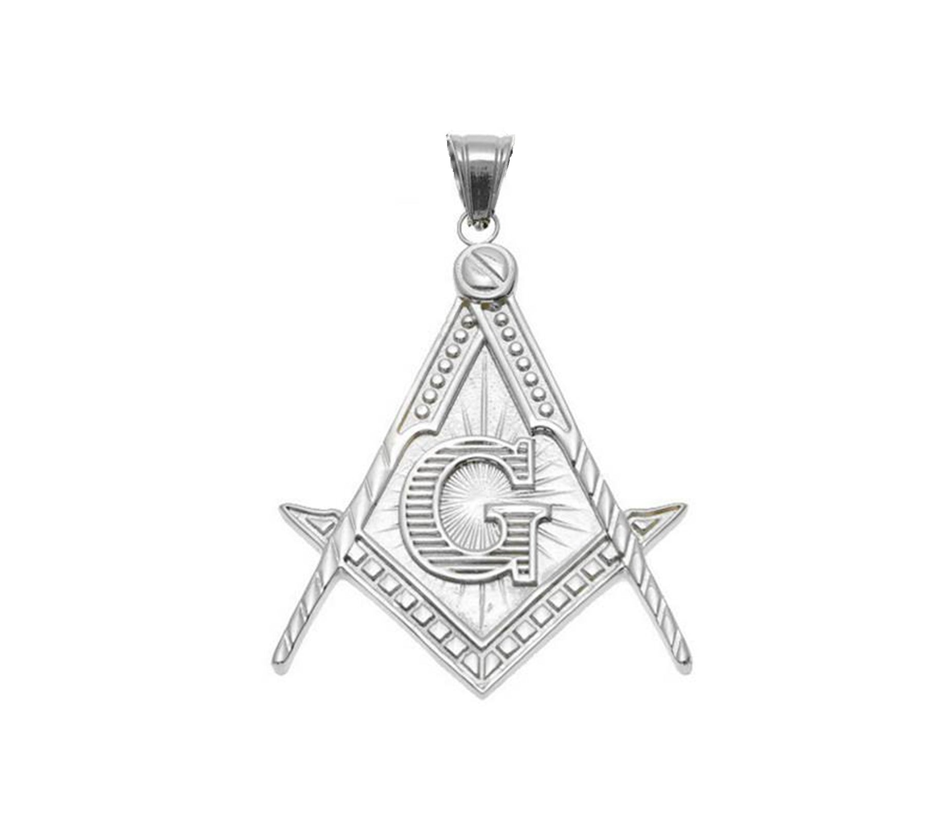 Master Mason Blue Lodge Necklace - Various Titanium Steel Colors - Bricks Masons