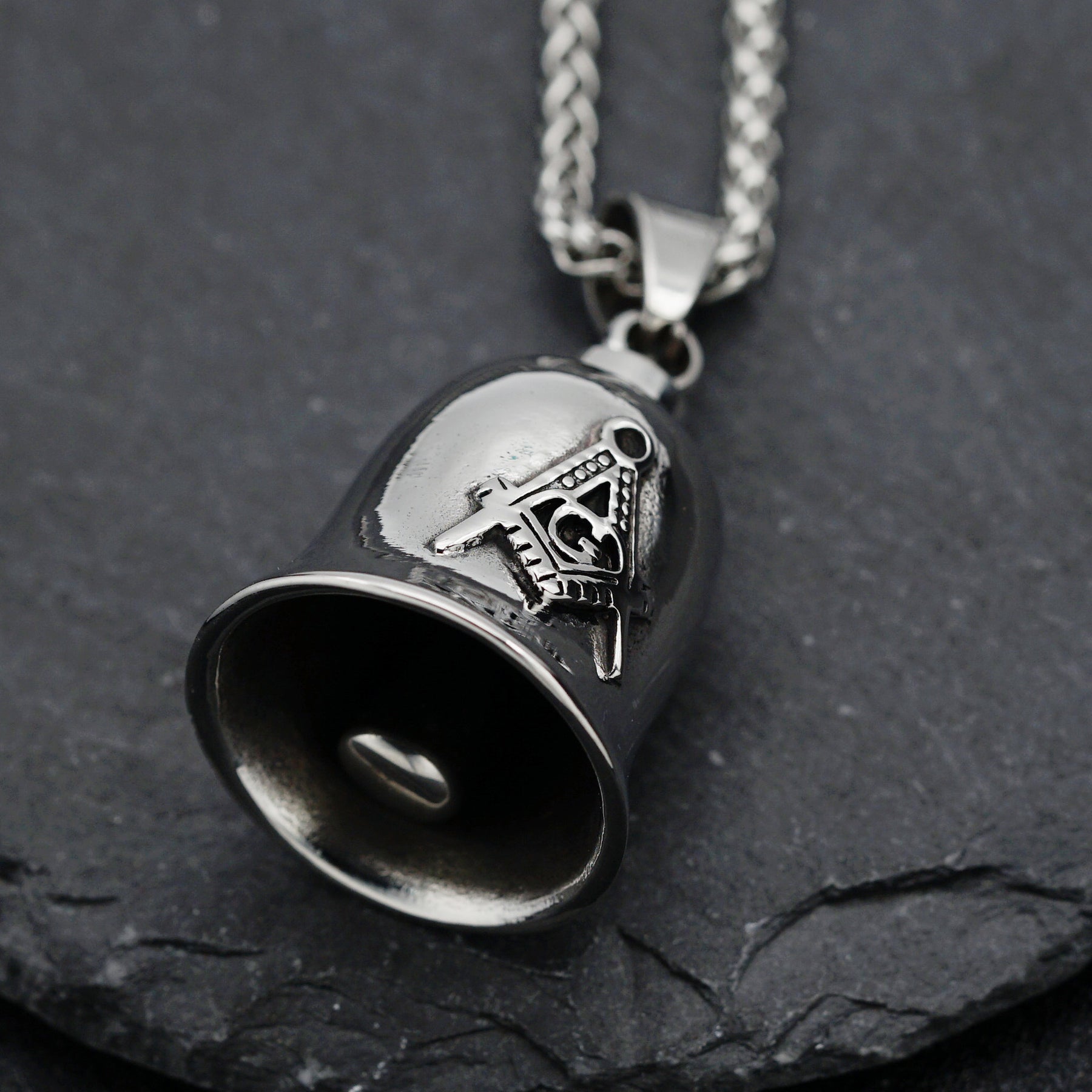 Master Mason Blue Lodge Pendant - Square & Compass G Bell - Bricks Masons