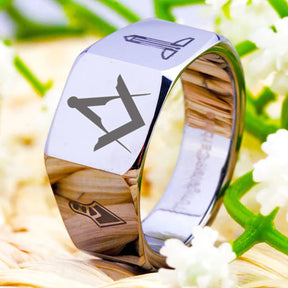 Master Mason Blue Lodge Ring - Various Sizes - Bricks Masons