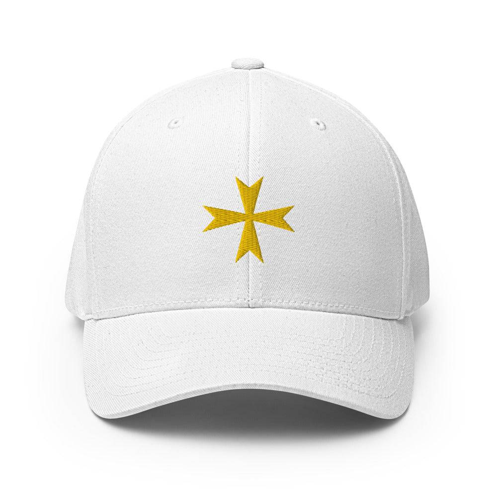 Order Of Malta Baseball Cap - Golden Embroidery - Bricks Masons