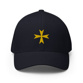 Order Of Malta Baseball Cap - Golden Embroidery - Bricks Masons