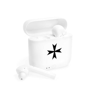 Order Of Malta Earbud - White - Bricks Masons