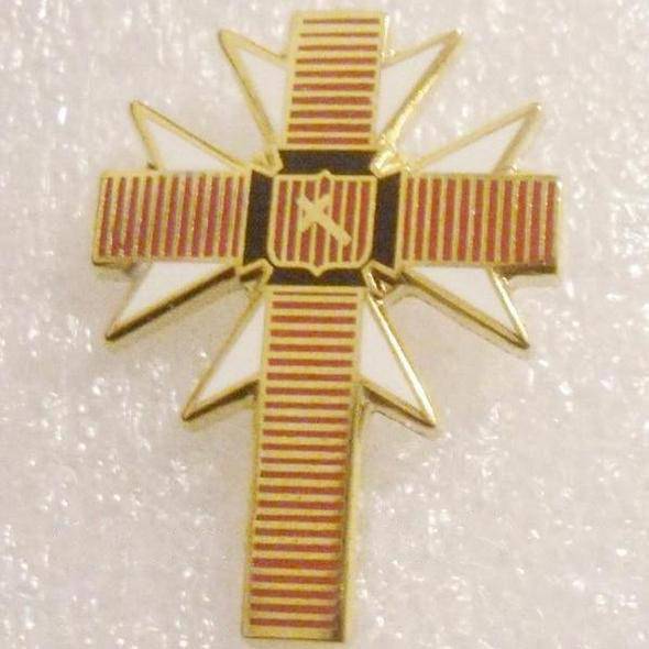 Order Of Malta, Knights Templar Lapel Pin - Knights Templar Cross Crusader St George - Bricks Masons