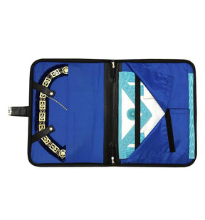 Past Master Blue Lodge Apron Case - Black Imitation Leather MM, WM, Provincial - Bricks Masons