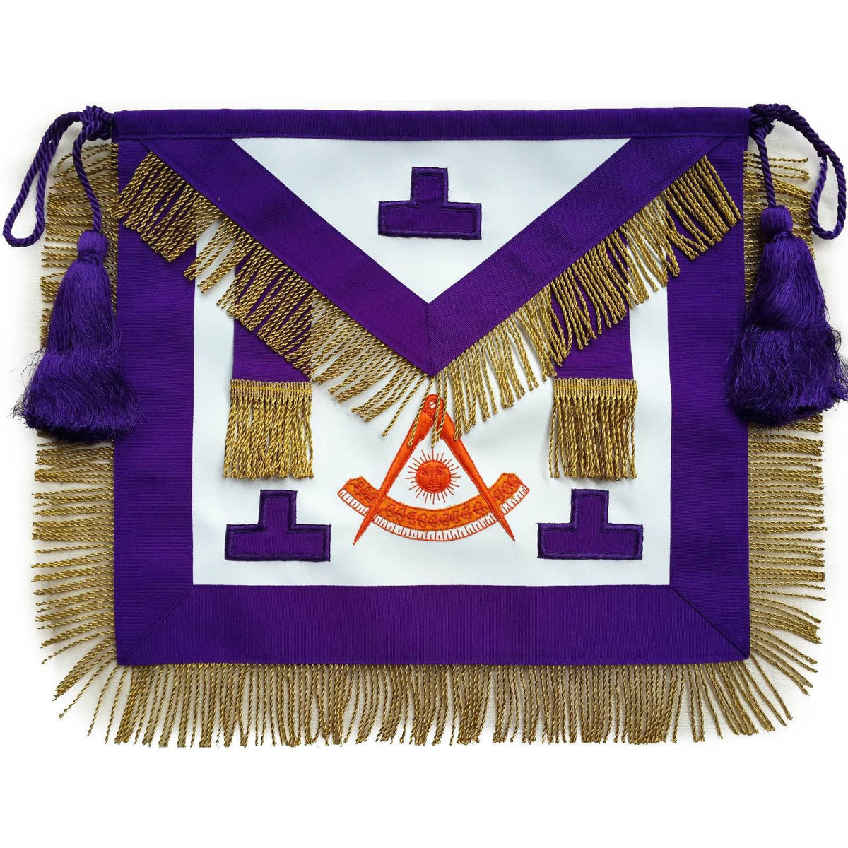 Past Master Blue Lodge Apron - Indigo - Bricks Masons