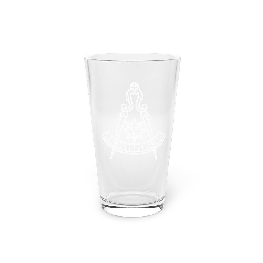 Past Master Blue Lodge Pint Glass - 16oz - Bricks Masons