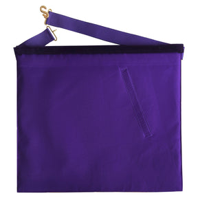 Patron OES Apron - Purple Velvet Hand Embroidery - Bricks Masons