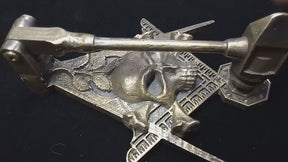 Widows Sons Door Knocker - High Polished Handcrafted Bronze Metal