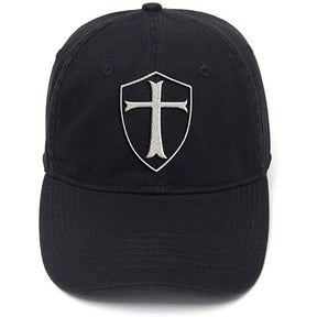 Knights Templar Commandery Baseball Cap - Shield Washed Cotton Adjustable (Multiple colors)