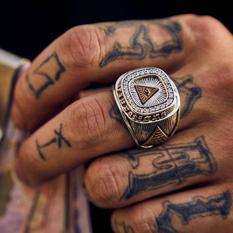 Master Mason Blue Lodge Ring - All Seeing Eye