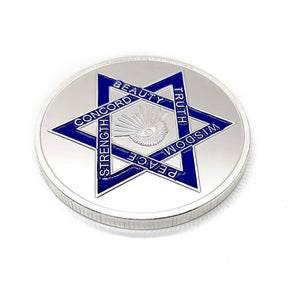 Master Mason Blue Lodge Coin - Square and Compass G