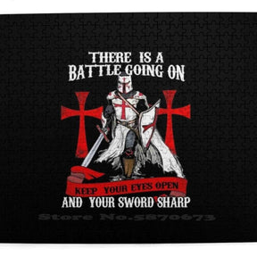 Knights Templar Commandery Puzzle - Shield and Armor Jigsaw