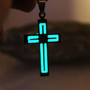 Knights Templar Commandery Necklace - Luminous Glowing CROSS