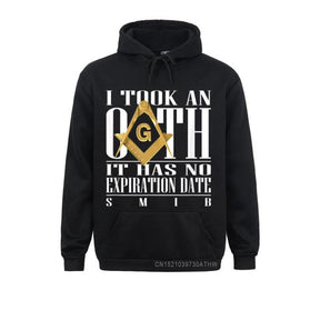 Master Mason Blue Lodge Hoodie - "I Took An Oath" Square and Compass G