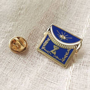 4th Degree Scottish Rite Lapel Pin - 25mm Gold & Blue Secret Master