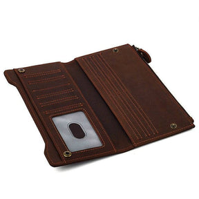 Knights Templar Commandery Wallet - Genuine Brown Leather