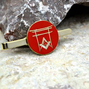 Master Mason Blue Lodge Tie Bar - Japan Shrine Torii SAGAMIHARA