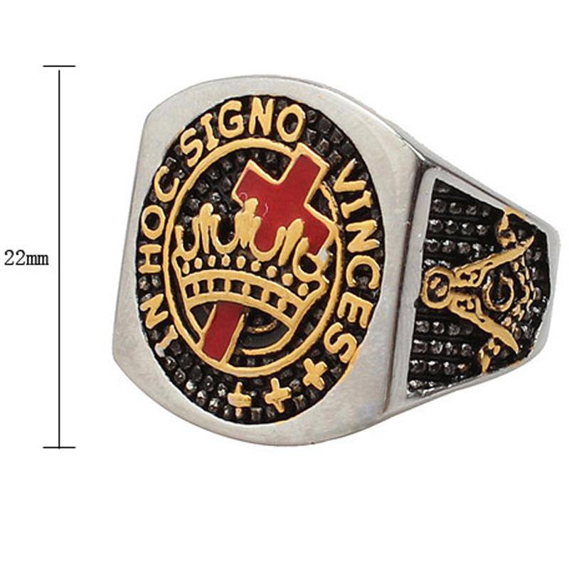 Knights Templar Commandery Ring - IN HOC SIGNO VINCES