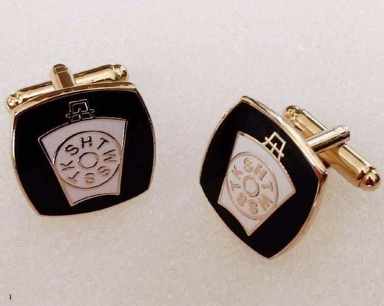 Royal Arch Chapter Cufflink - KSHTWSST Black Gold